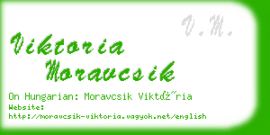 viktoria moravcsik business card